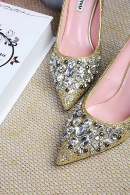 MIUMIU Shallow mouth stiletto heel Shoes Women--005